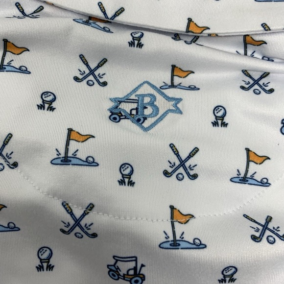 Lot Of 2 Burlebo Shirt Mens Small Golf Polo Hunting Fishing Wildlife Golf Cart - Picture 6 of 13